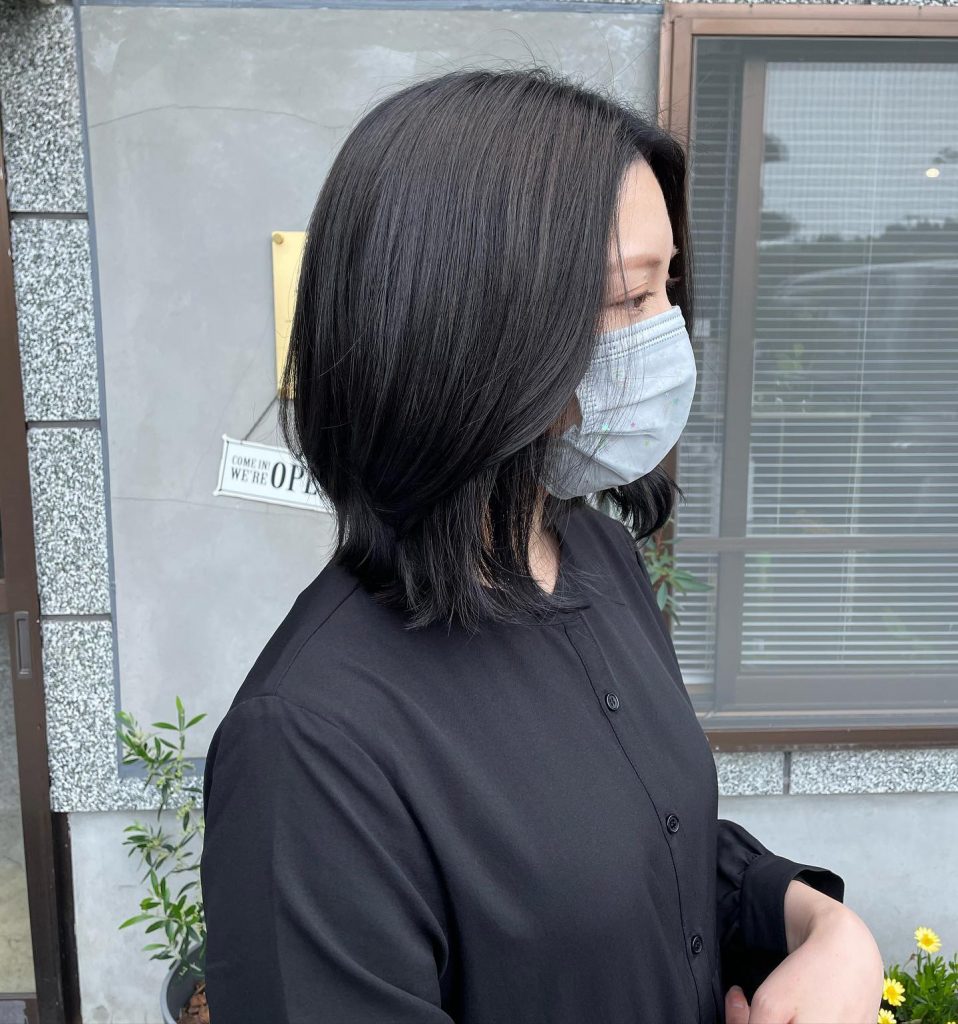 medium layer ︎navy  colorでオレンジ黄色味を消して?